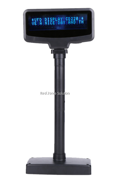 RedTech V220 VFD Customer Display - 2 line x 20char