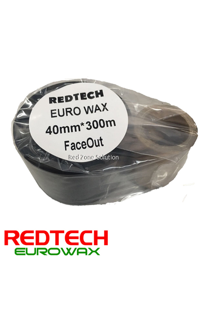 REDTECH EUROWAX 40*300m PREMIUM QUALITY Wax Barcode Ribbon