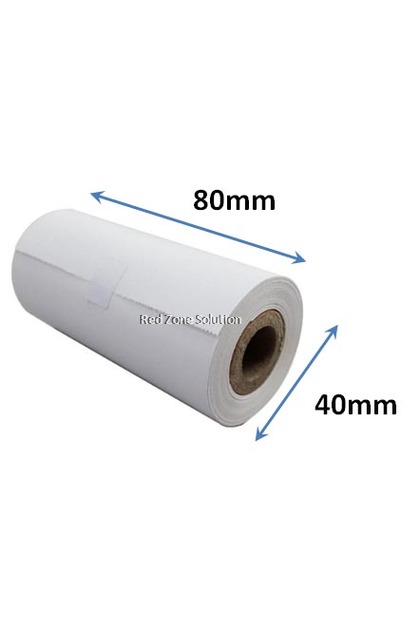 Mobile Printer Thermal Receipt Paper Roll : 80 x 40 x 12mm : per rolls