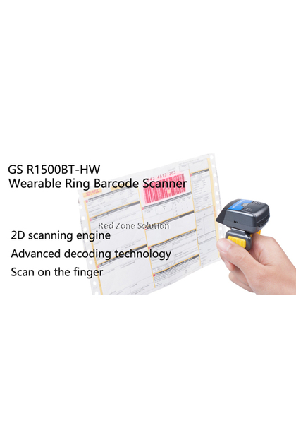 GeneralScan GS R1500BT-HW Bluetooth Ring Barcode Scanner