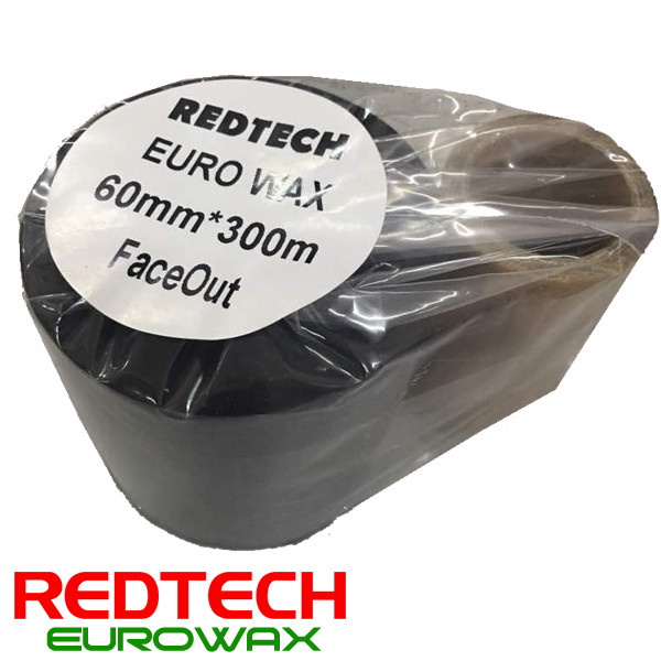 REDTECH EUROWAX 60*300m PREMIUM QUALITY Wax Barcode Ribbon